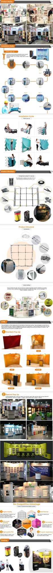 Waterproof Fabric Storage Pop up Metal Display Racks for Warehouse