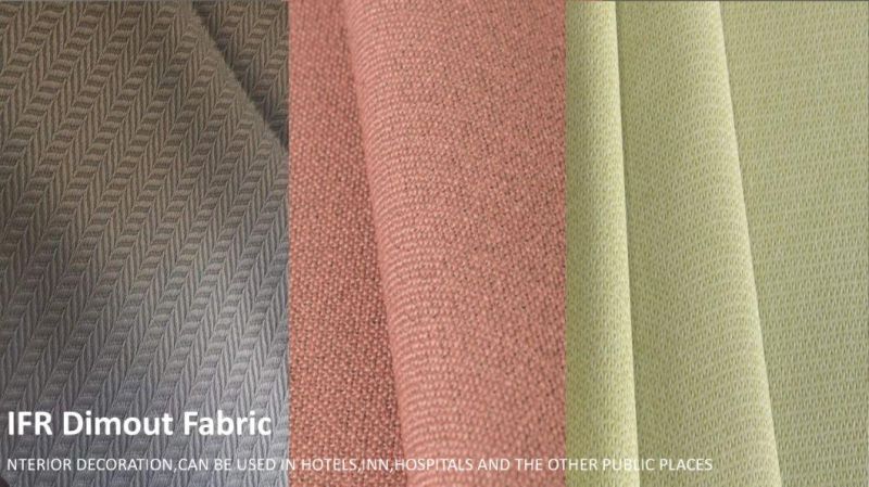 Classic Linen Look Flame Retardant Polyester Sofa Fabric