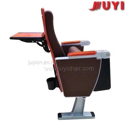 Heavy Duty Wooden Armrest Fire Resistant Fabric Folding VIP Cinema Auditorium Seating Jy-913