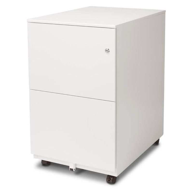 Gdlt Office Furniture File Cabinet 2 Drawers Large Capacity Mobile Metal Selling Simple Filing Cabinet