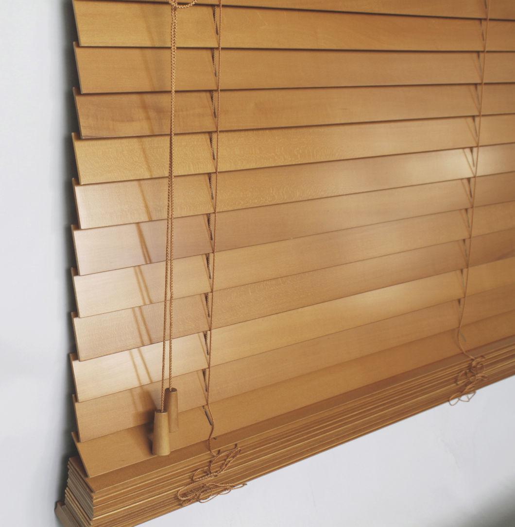 Manurally Wooden Venetian Blinds for Window Decoration