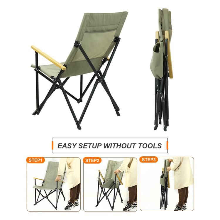 Outdoor Portable Collapsible Camping Folding Fishing Beach Chair