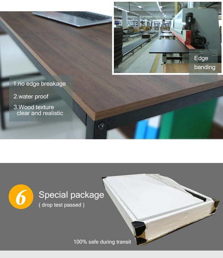 Modern Manager Desk Melamine Wood Guangdong Modern L Shape Office Desk