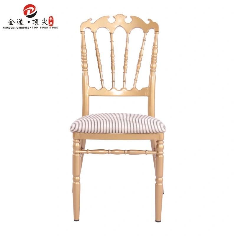 Wholesale Wedding Event Furniture Gold Stacking Chair for Event