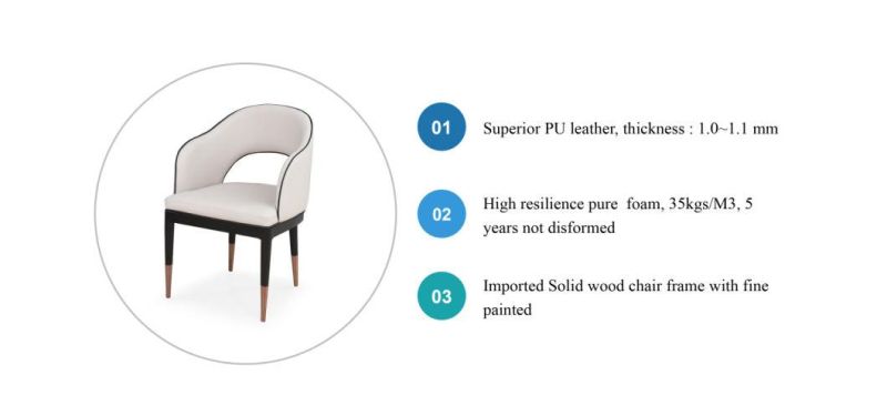 Zode Modern Home/Living Room/Office Dining Chair Fabric Armchair Tub Conference Chair with PU Leather