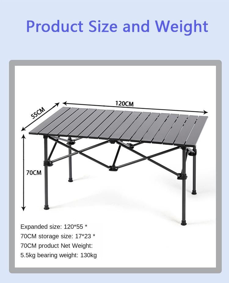 Outdoor Folding Table Camping Supplies Camping Portable Barbecue Picnic Table Self Driving Tour Large Dining Table