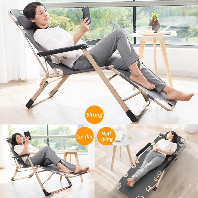 Folding Outdoor Beach Chairs Home Office Recliner Zero Gravity Sleeping Chair