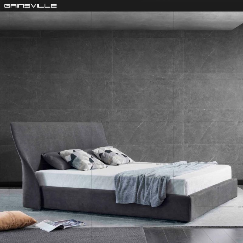 Home Bedroom Furniture Modern Bedroom Fabric Bed in Italy Fashion Design