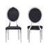 Restaurant Dining Chair Round Shape Velvet Dining Chair