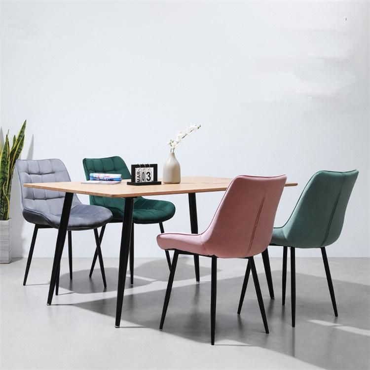 Dining Room Furniture Modern Chairs Dining Cheap Wholesale Fabric Restaurant Chair Price Modern Furniture Blue Velvet Dining Chair Gold