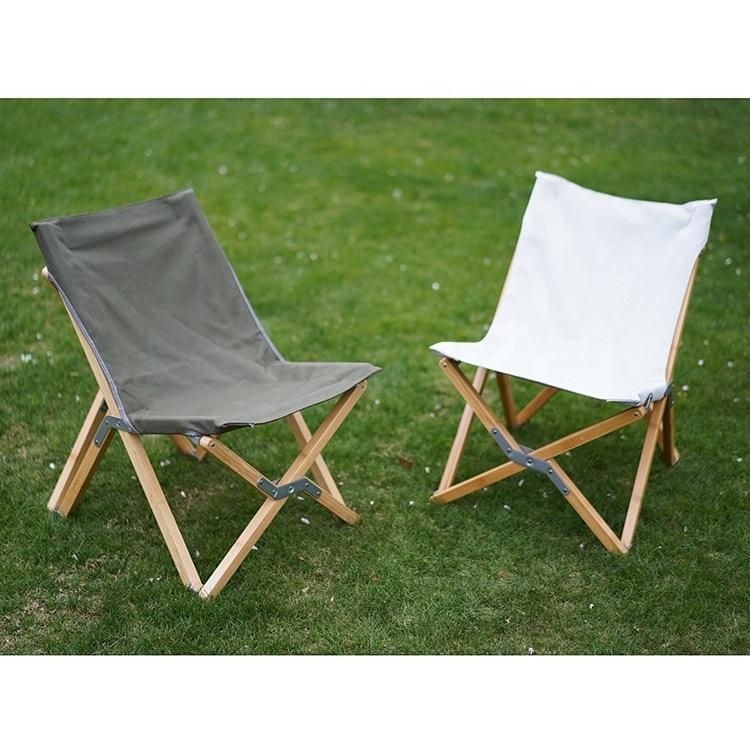 Portable Outdoor Beach Foldable Wooden Camping Chair