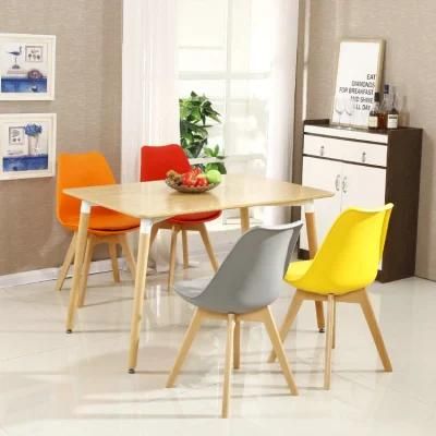 Professional Supplier Living Room Modern Backrest EMS Relax Side Chair French Style Coffee Shop Restaurant Solid Wood Dining Chair