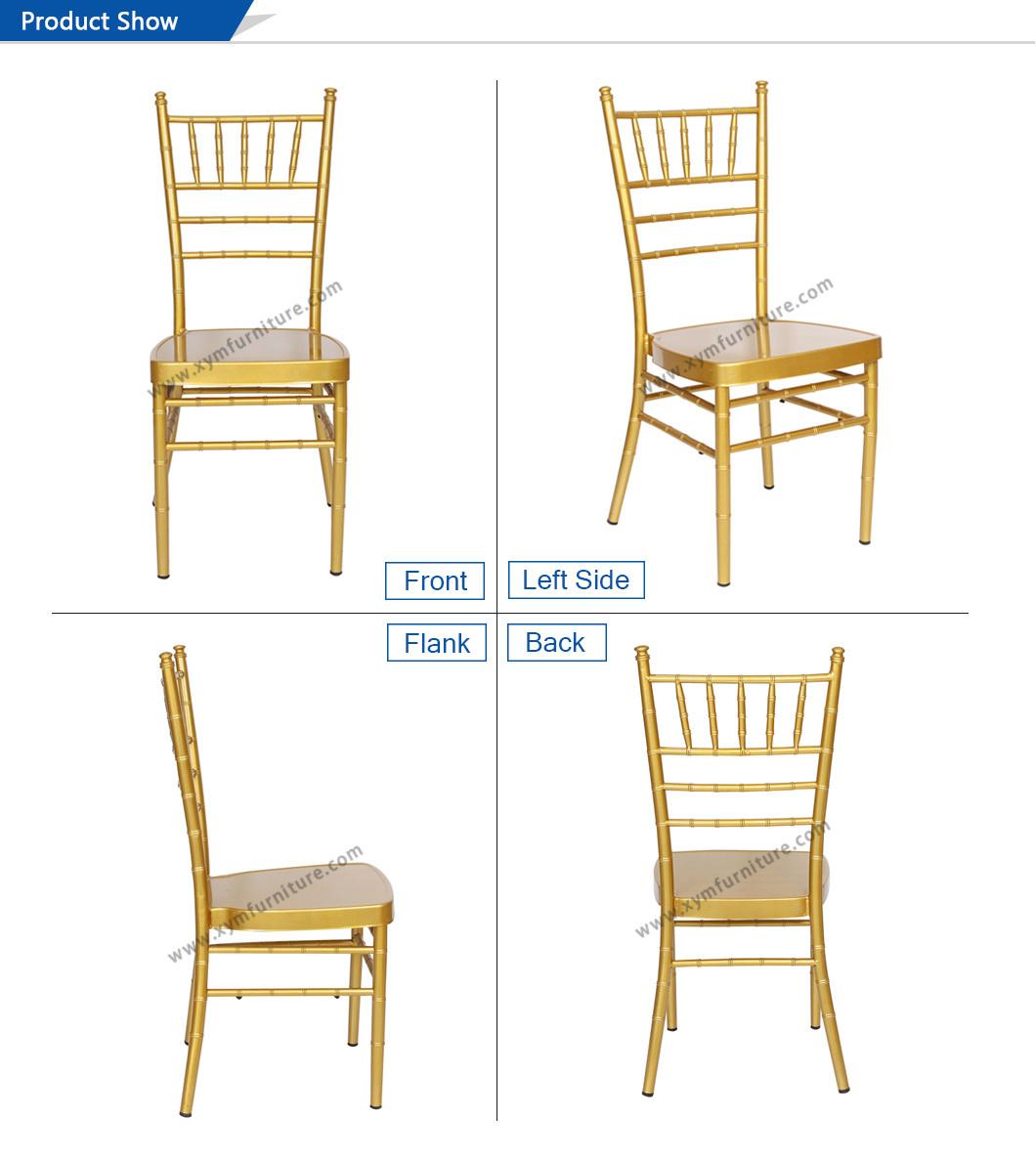 Nice Wholesale Outdoors Hotel Wedding Aluminum Stackable Chiavari Chair (ZJY-25)