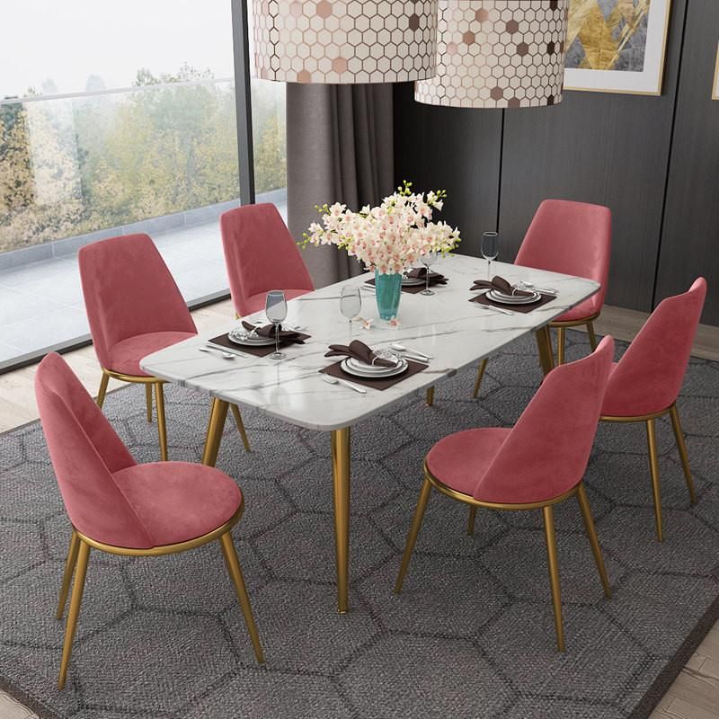 Dining Room Furniture Modern Fabric Leather Dining Chair Velvet Design