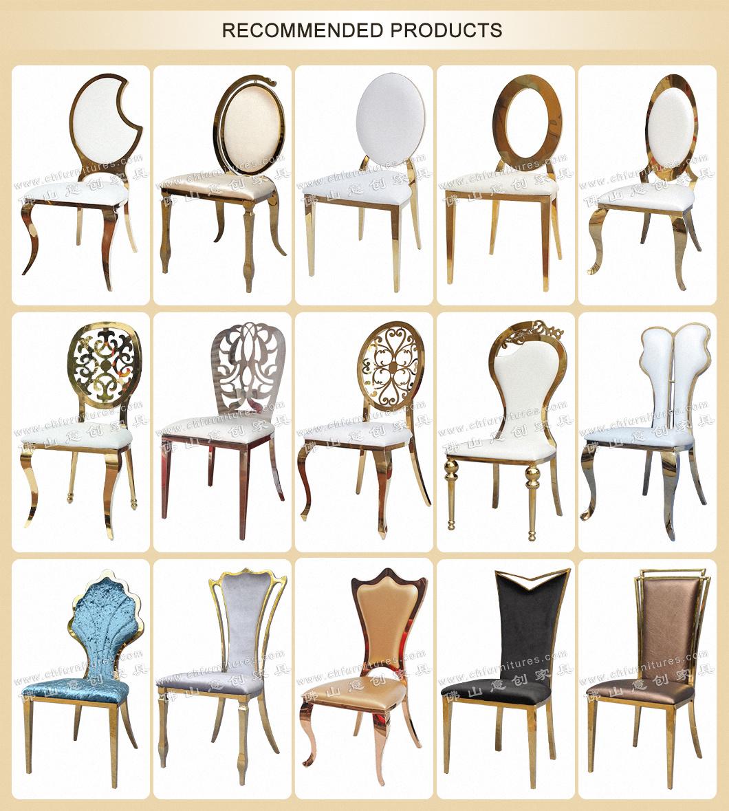 YCX-SS28-01 Modern Blue Velvet Fabric Gold Metal Dining Chair for Wedding