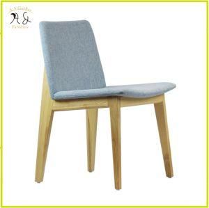 Chair Wooden Modern Design Fabric Upholstered Dining Chair