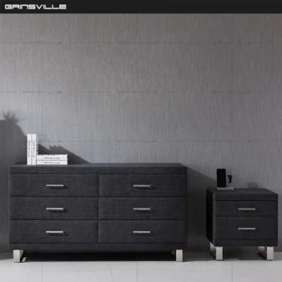 Factory Wholesale Price Bedroom Furniture Set Wooden Casegoods Upholstered Tallboy