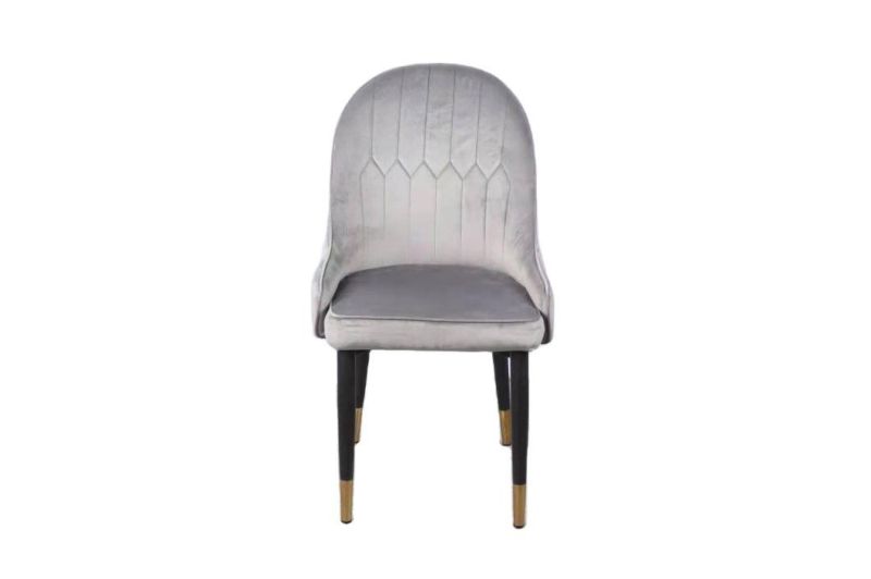 Wholesale Nordic Modern Design Fabric Upholstered Seat Dining Chairs