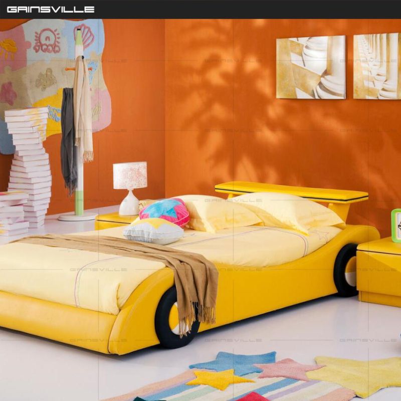 Fashion Children Bedroom Furniture Single Kids Bed Color Matching Upholstered Toddler Child Beds