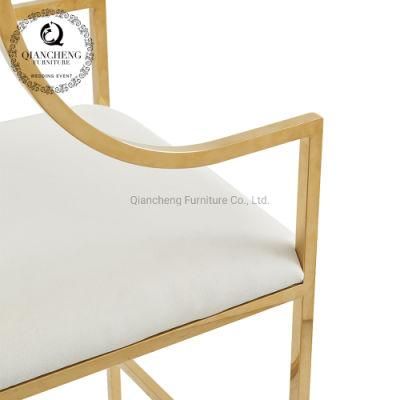 Gold Bar Chair Stainless Steel Furniture for Wedding