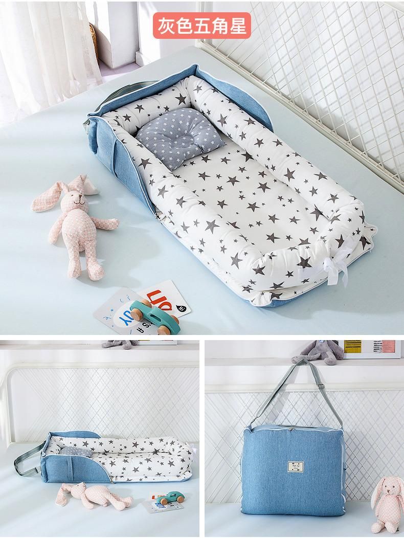 100% Soft Cotton Newborn Baby Sleeping Nest Baby Bed Newborn Infant Portable Cribs