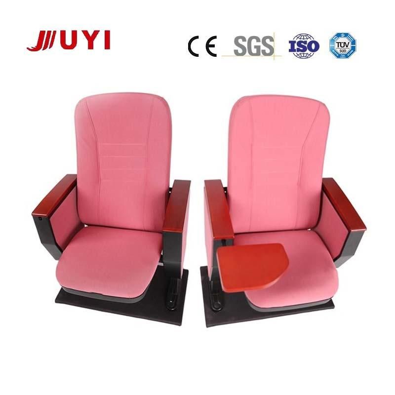 Factory Cheap Fashion 3D Cinema Chair Fabric Cover Cushion Seats Flame Resistant Motion Upholstered Writing Pad Chair Jy-612s