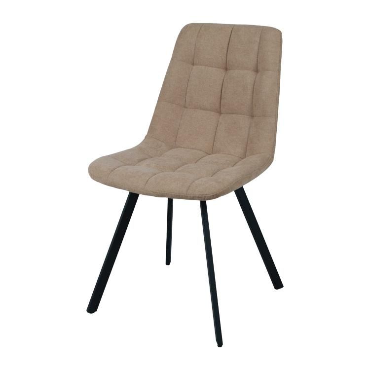 Modern Nordic Home Hotel Restaurant Living Room Furniture Sofa Chair Fabric Upholstered Dining Chair for Sale