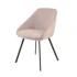 Home Restaurant Furniture Fabric Upholstered Seat Dining Chair with Metal Legs