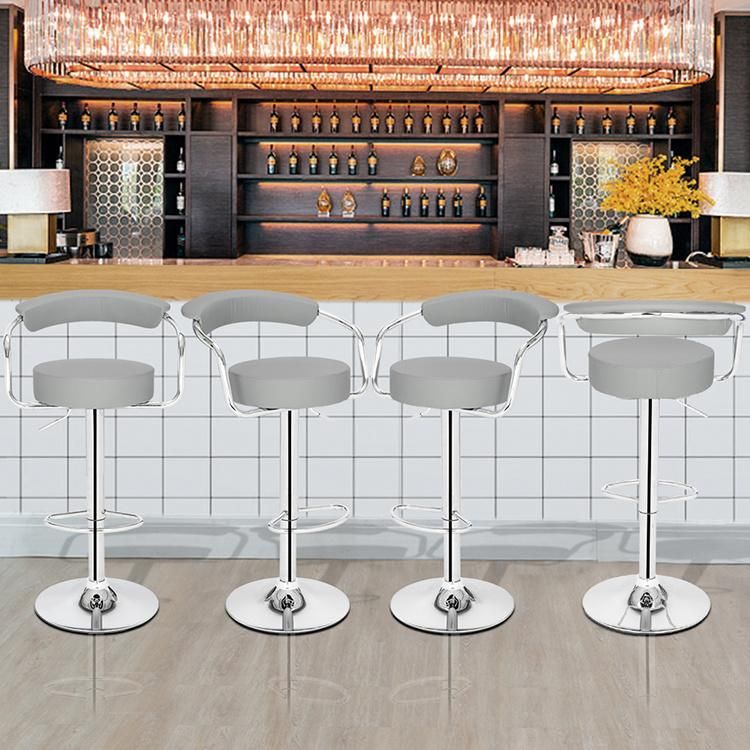 Hot Design Bar Cafe Restaurant Using Metal Kitchen Counter Height Bar Stools Furniture with Simple Modern Fashion High Chair