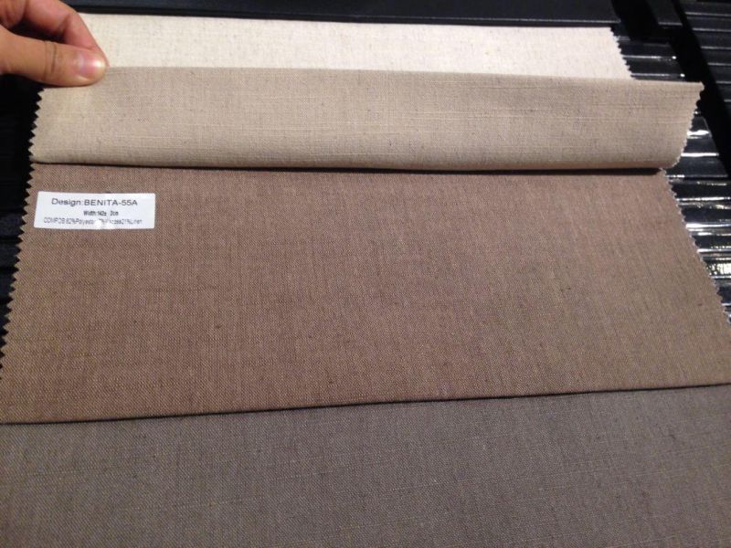 62% Polyester Upscale Plain Dyed Sofa Covering Furniture Fabric