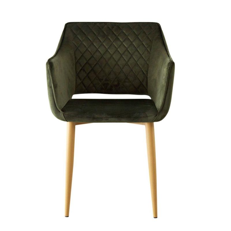 Wholesale Dining Room Furniture Modern Upholstered Velvet Fabric Dining Chair