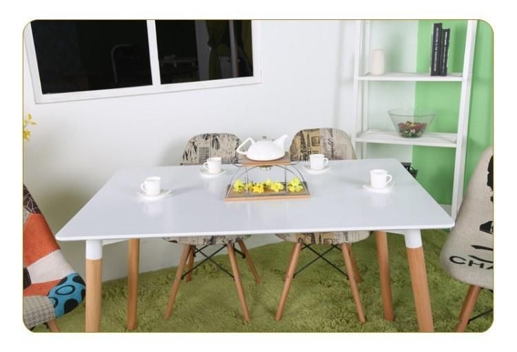 Wholesale Restaurant Living Room Side Decorative Milano White 120*80 Wood Dining Table