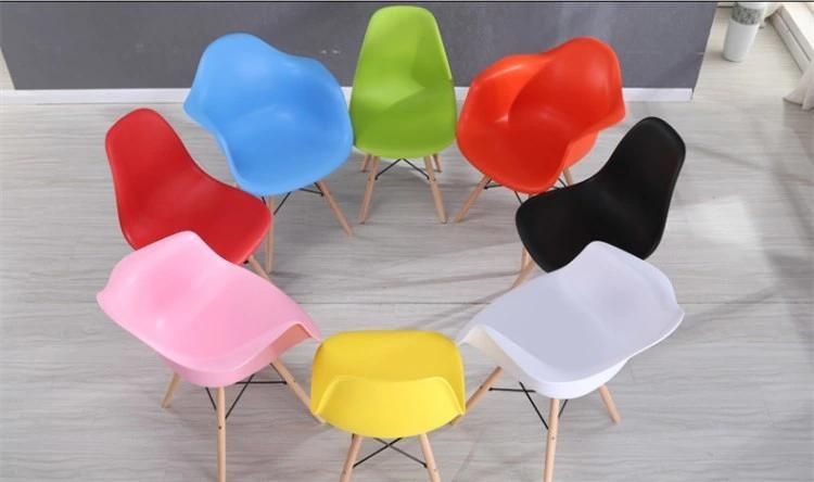 Modern Restaurant Dining Chair Plastic Living Room Side Chairs Luxury Dining Room Chair with Armrest