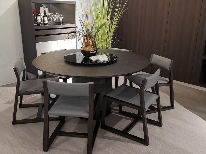 BMS China Furniture Manufacturer Wooden Round Dining Table for Six People