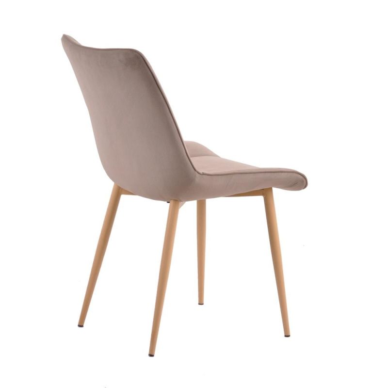 Wooden Legs Soft Touch Fabric Stylish Durable Kitchen Restaurant Dining Chair