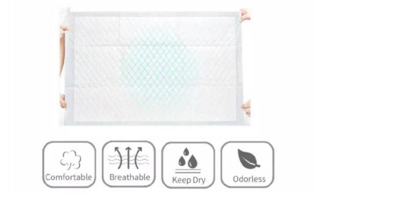 Customizable High Absorbent Blue Disposable Absorbent Hygiene Sheet Incontinence Bed Adult Personal Care Disposable Bed Pad