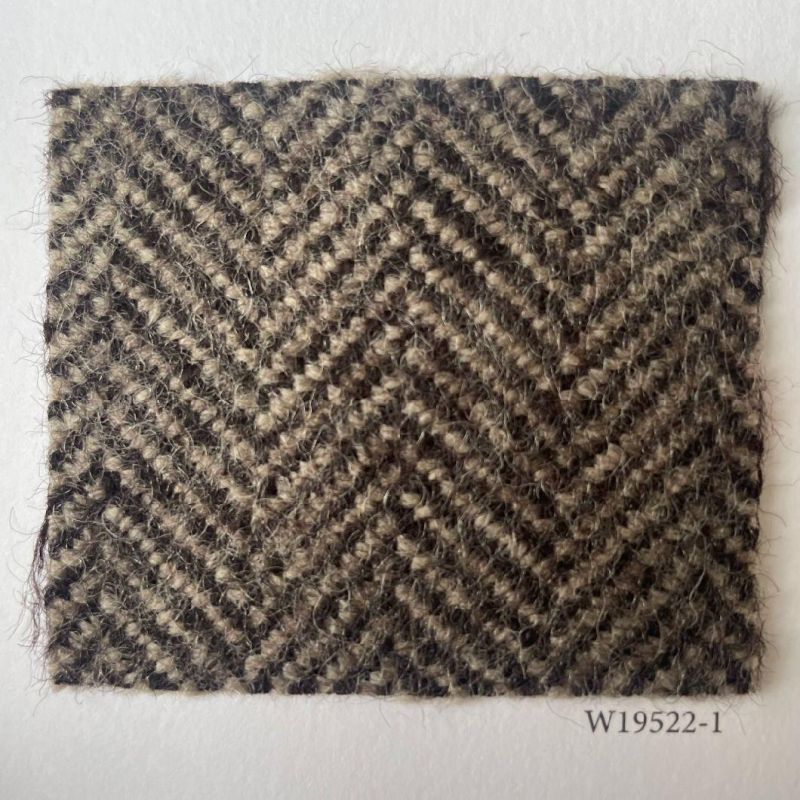 100%Wool Sofa Fabric for Panel Curtain Furniture Chair Pillow Fabric with Ready Goods (W19522)