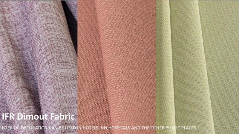 100% Inherently Flame Retardant Polyester Upholstery Sofa Curtain Fabrics