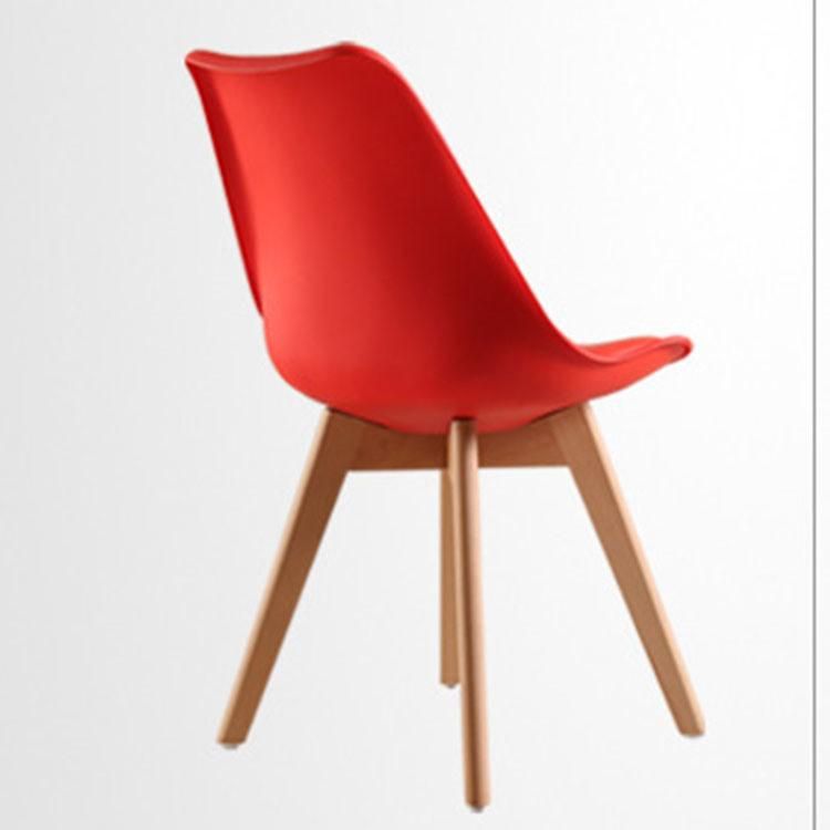 Home Furniture Italian Living Room Side Chair Sillas De Comedor Modern Plastic Restaurant Dining Chair with PU Cushion