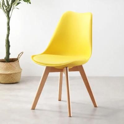 Bright Dsw Furniture Chair Wholesale PP Chair Leather Cushion Round Scandinave White Table and White Chair Sets