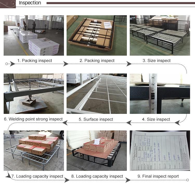 Home Bedroom Furniture Bed School Dormitory Iron Double Decker Metal Steel Pipe Bunk Bed for Student