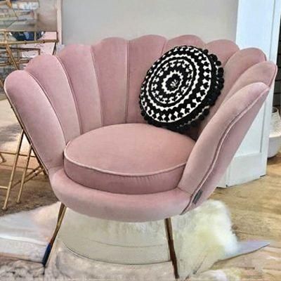 Customized Leisure Living Room Upholstery Armchair Velvet Sofa Chair