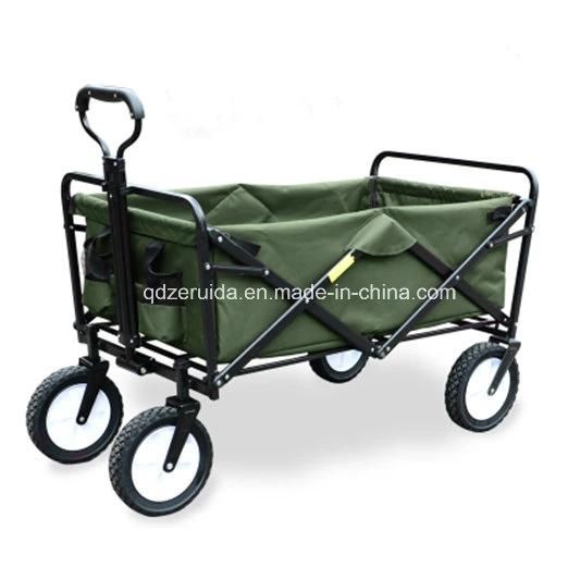 Outdoor Utility Wagon Folding Collapsible Garden Beach Shopping Cart