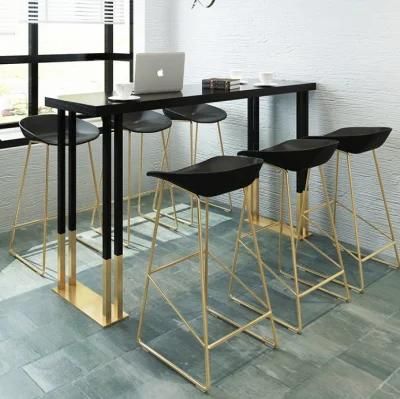 Mesa Bar Wijnrek Rond Industrieel Polymer Chairs Italian Bar Stool with Steel