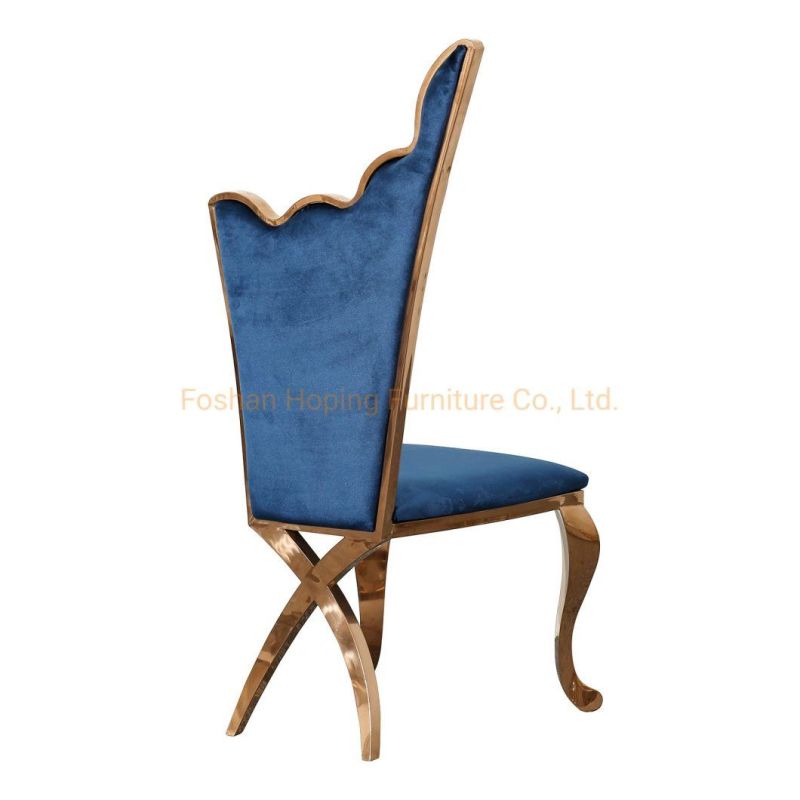 Fabric Upholstered Dining Chairs with Arms Home Hotel Dining Metal Frame/Ss PU Chairs Stackable