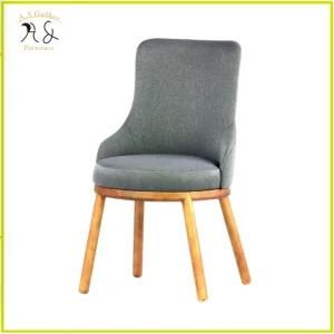 Modern Living Room Furniture High Back Fabric Chair Wooden