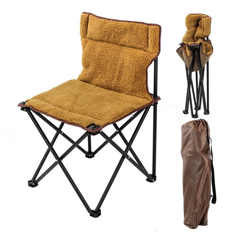 Portable Steel Cashmere Fishing Folding Camping Beach Chair