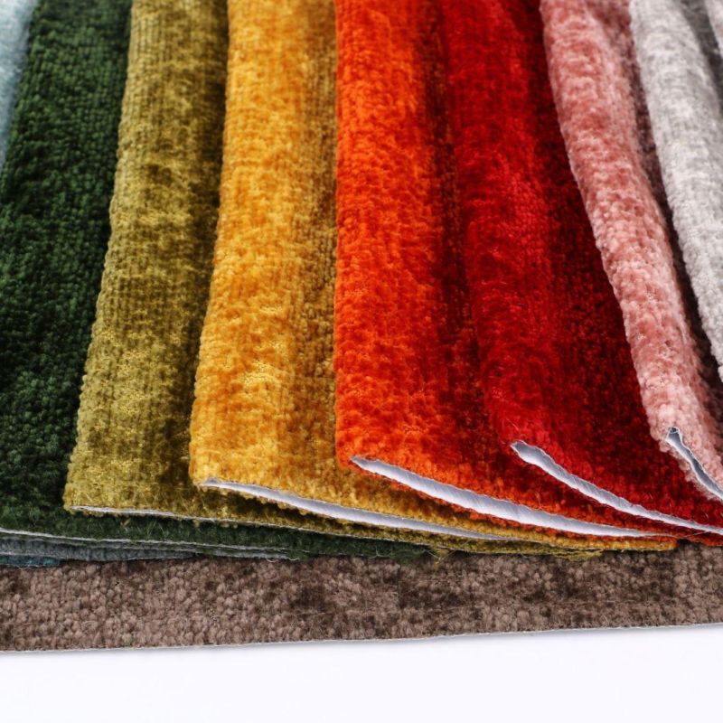 Wholesale 100% Polyester High Quality Colorful Customized Chenille Sofa Fabric Upholstery Sofa Fabric 2022 Newest Fabric Used for Sofa