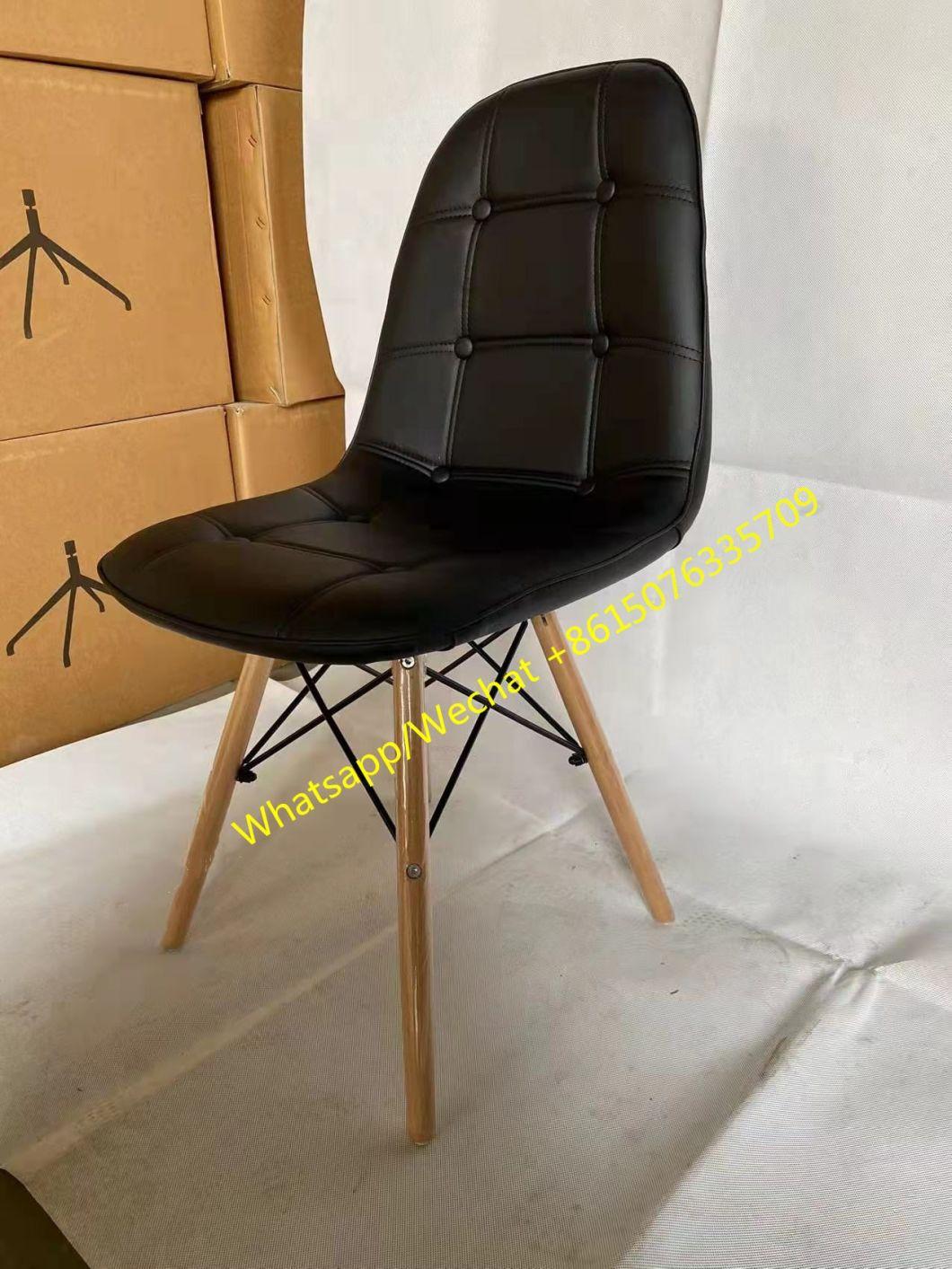 2022 Hot Sale Different Colors Optional PU Leather Dining Chair Kitchen Chair with Beech Wood Legs