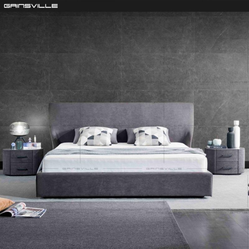 Hot Sale New Design Bed Sofa Bed Fabric Bed Upholstered Bed Soft Bed Leather Bed in Modern Style